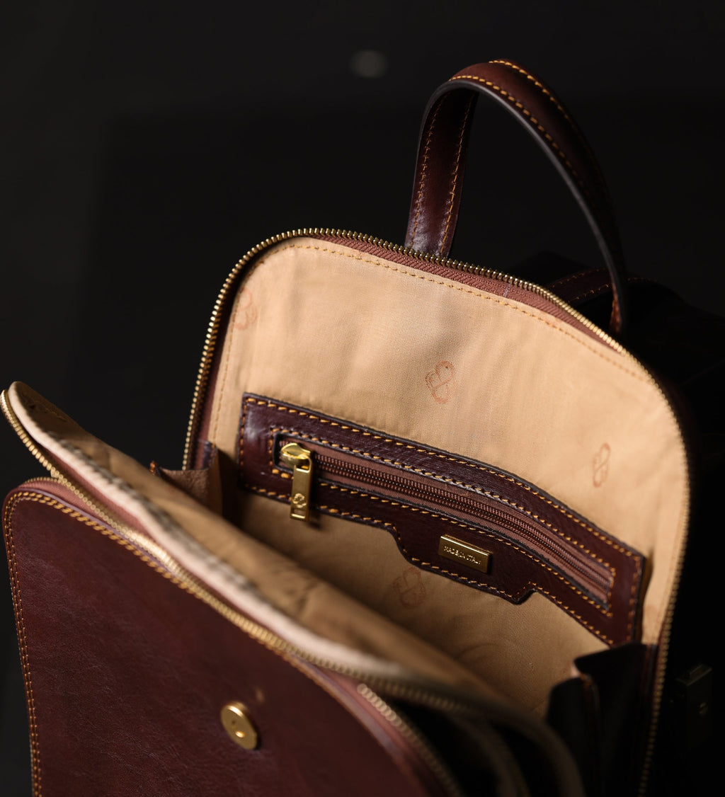 Women’s Convertible Leather Backpack Shoulder Bag