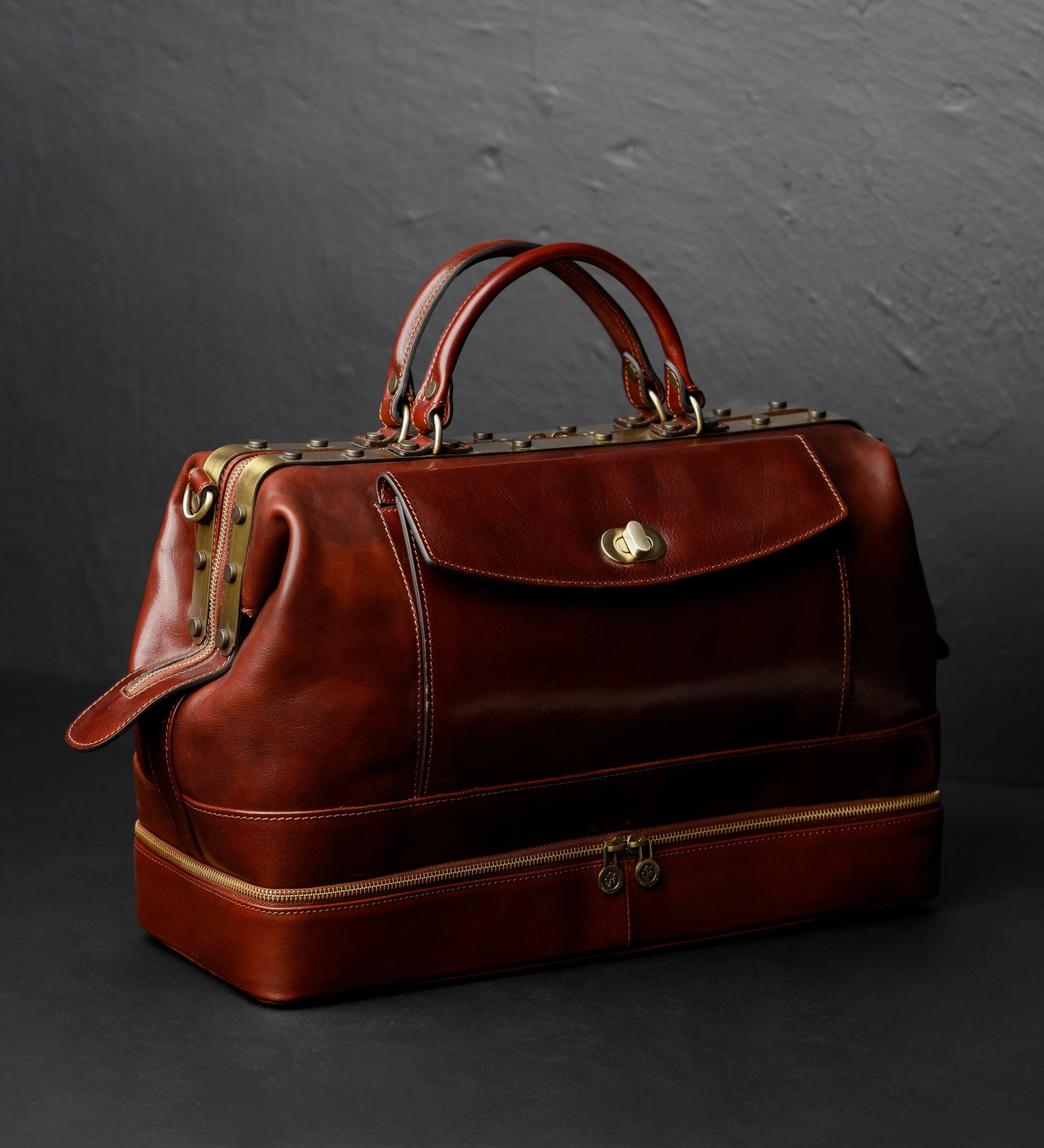 Womens Leather Doctor Bag Medical Bag Leather Handbag - Doctor Faustus