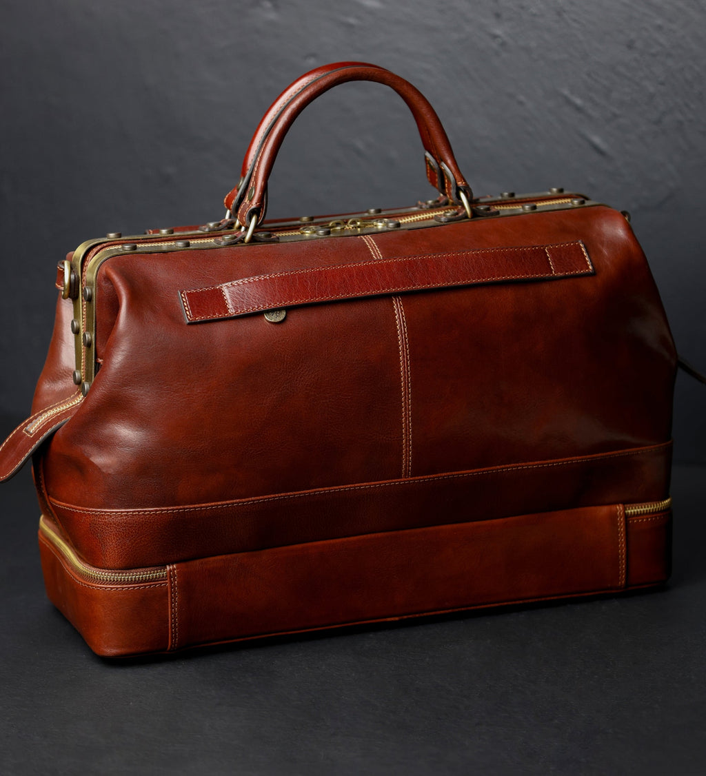 Womens Leather Doctor Bag Medical Bag Leather Handbag - Doctor Faustus