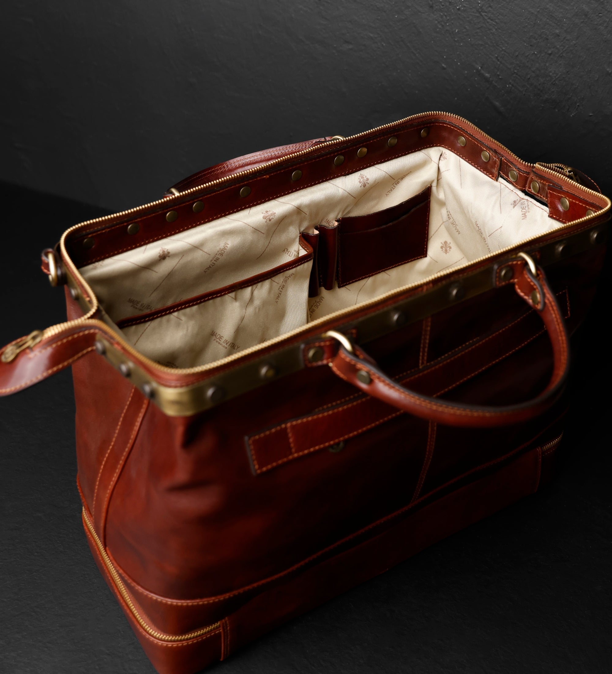 Womens Leather Doctor Bag Medical Bag Leather Handbag - Doctor Faustus