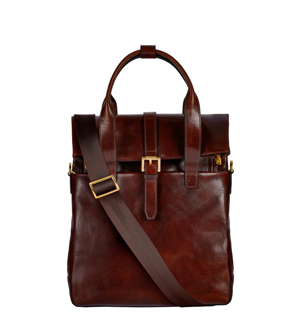 Convertible Leather Backpack Shoulder Bag