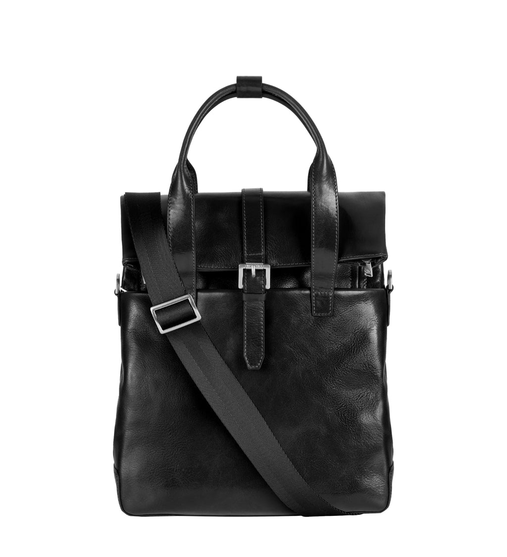 Convertible Leather Backpack Shoulder Bag