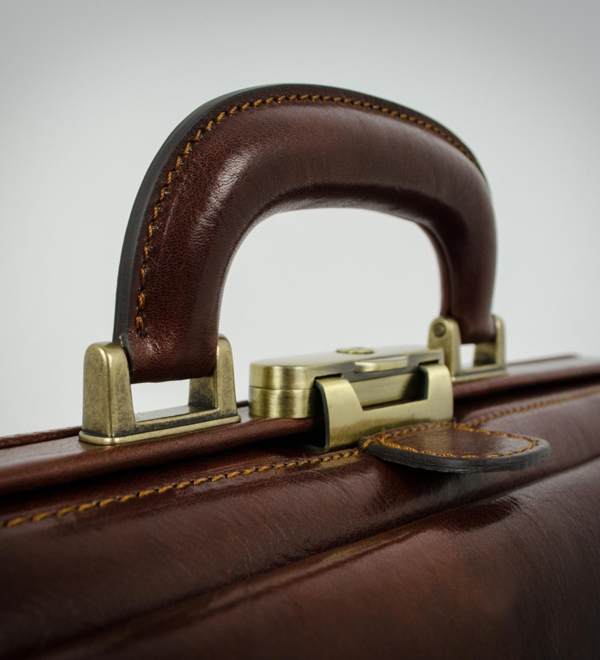 Large Italian Leather Doctor Bag for Women