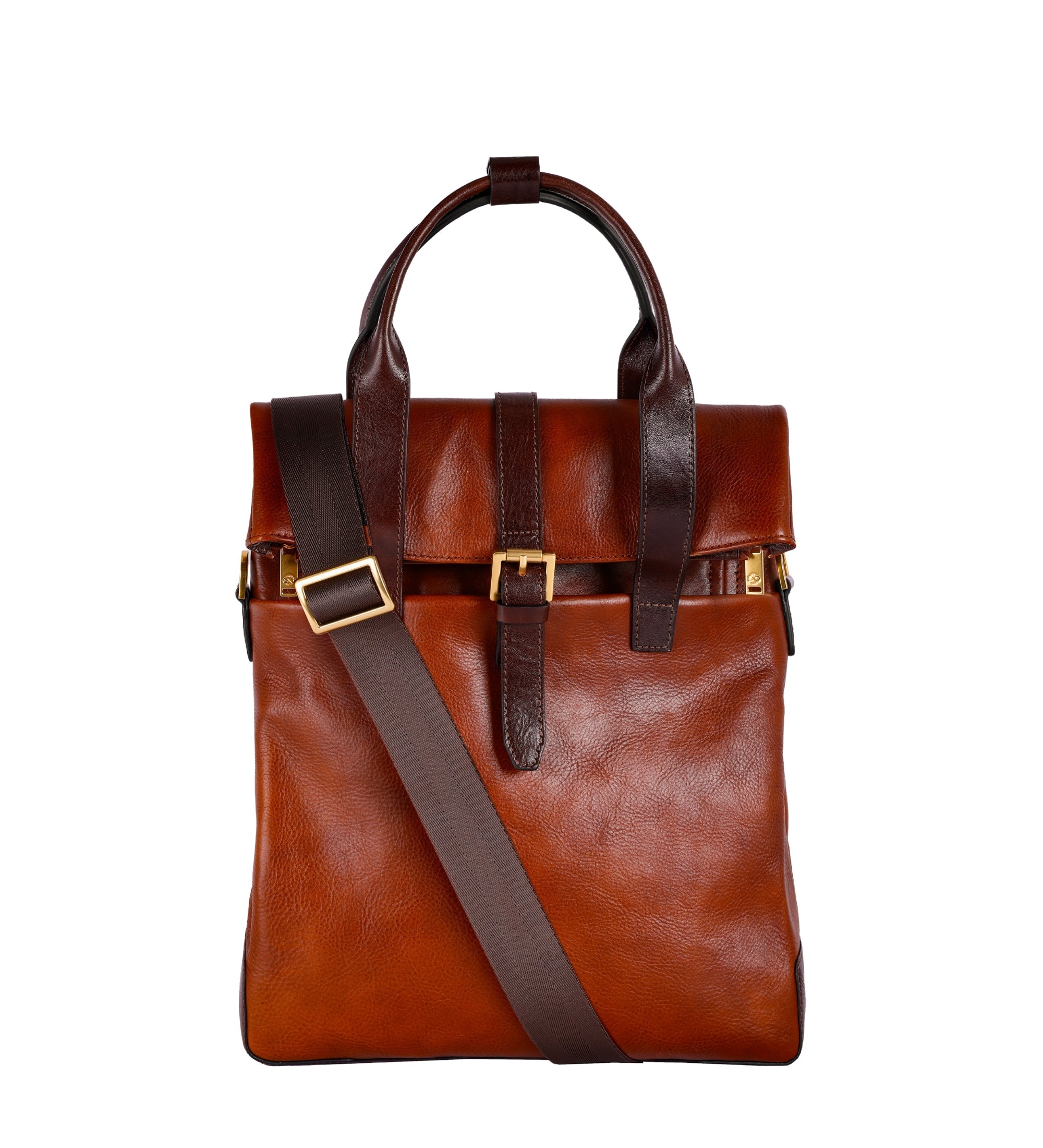 Convertible Leather Backpack Shoulder Bag