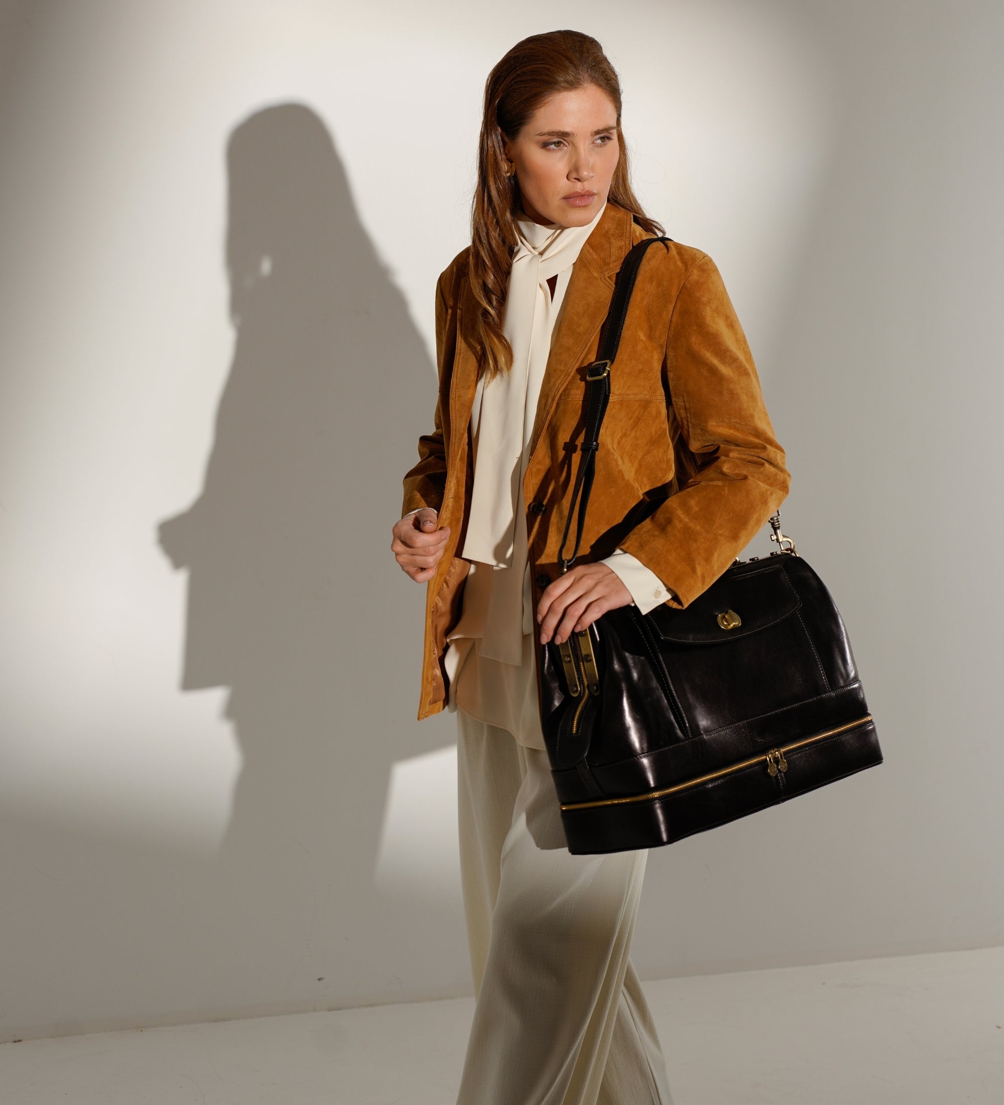 Women’s Leather Doctor Bag Medical Bag Leather Handbag - Doctor Faustus