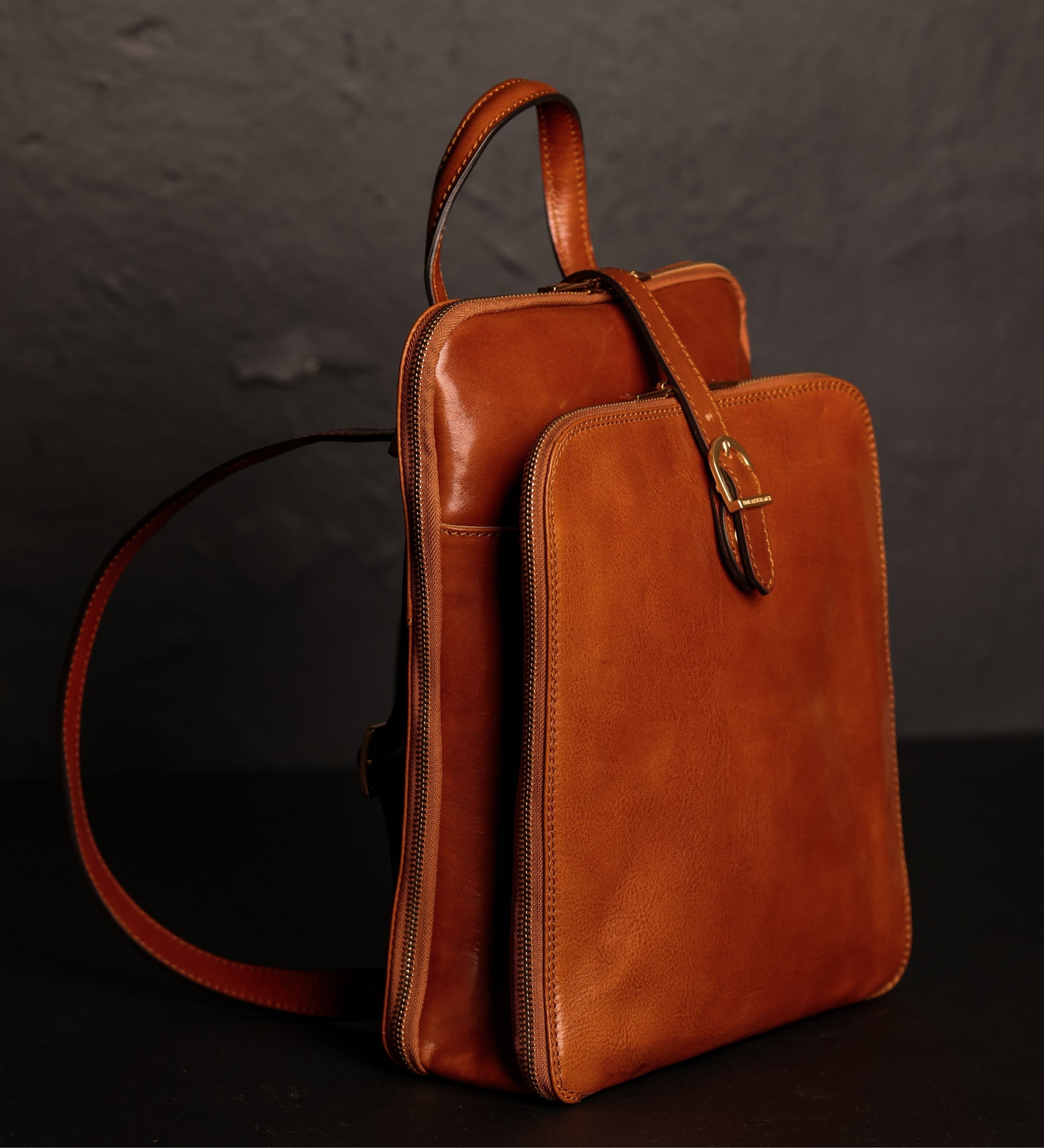 Women’s Convertible Leather Backpack Shoulder Bag