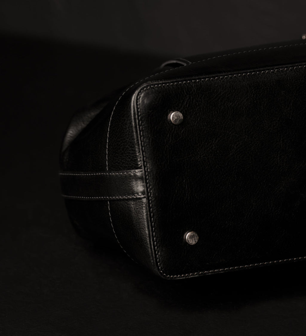 Large Italian Leather Doctor Bag for Women