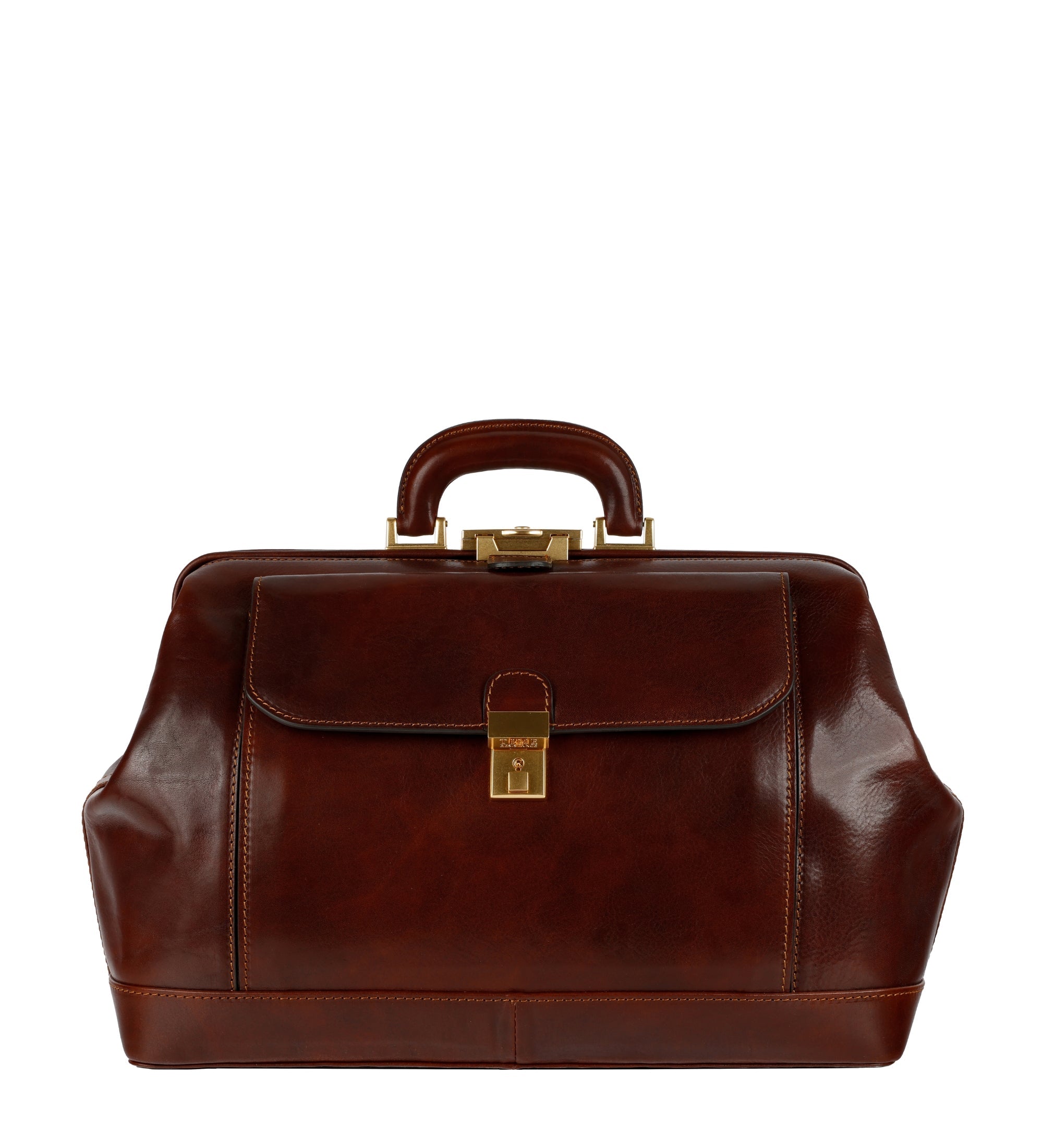 Large Italian Leather Doctor Bag for Women