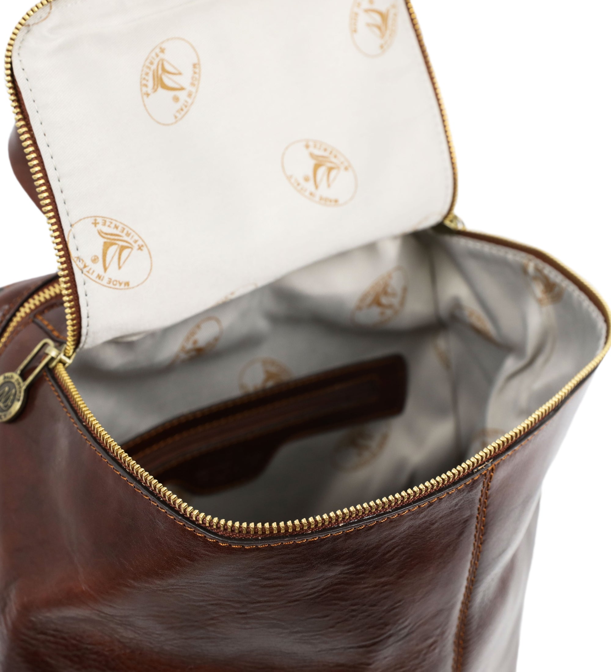 Leather Backpack for Women - A Bend in the River