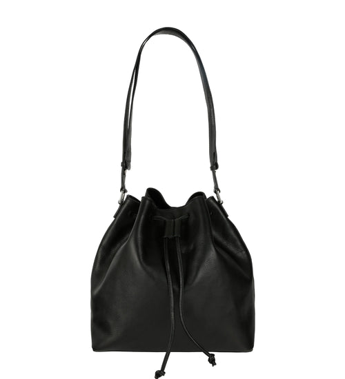 Leather Bucket Bag for Women - Sybil