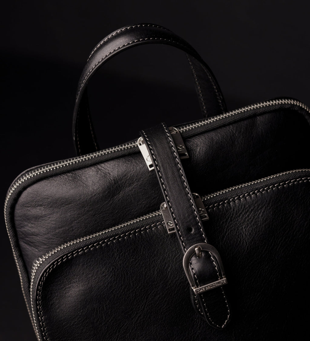 Women’s Convertible Leather Backpack Shoulder Bag