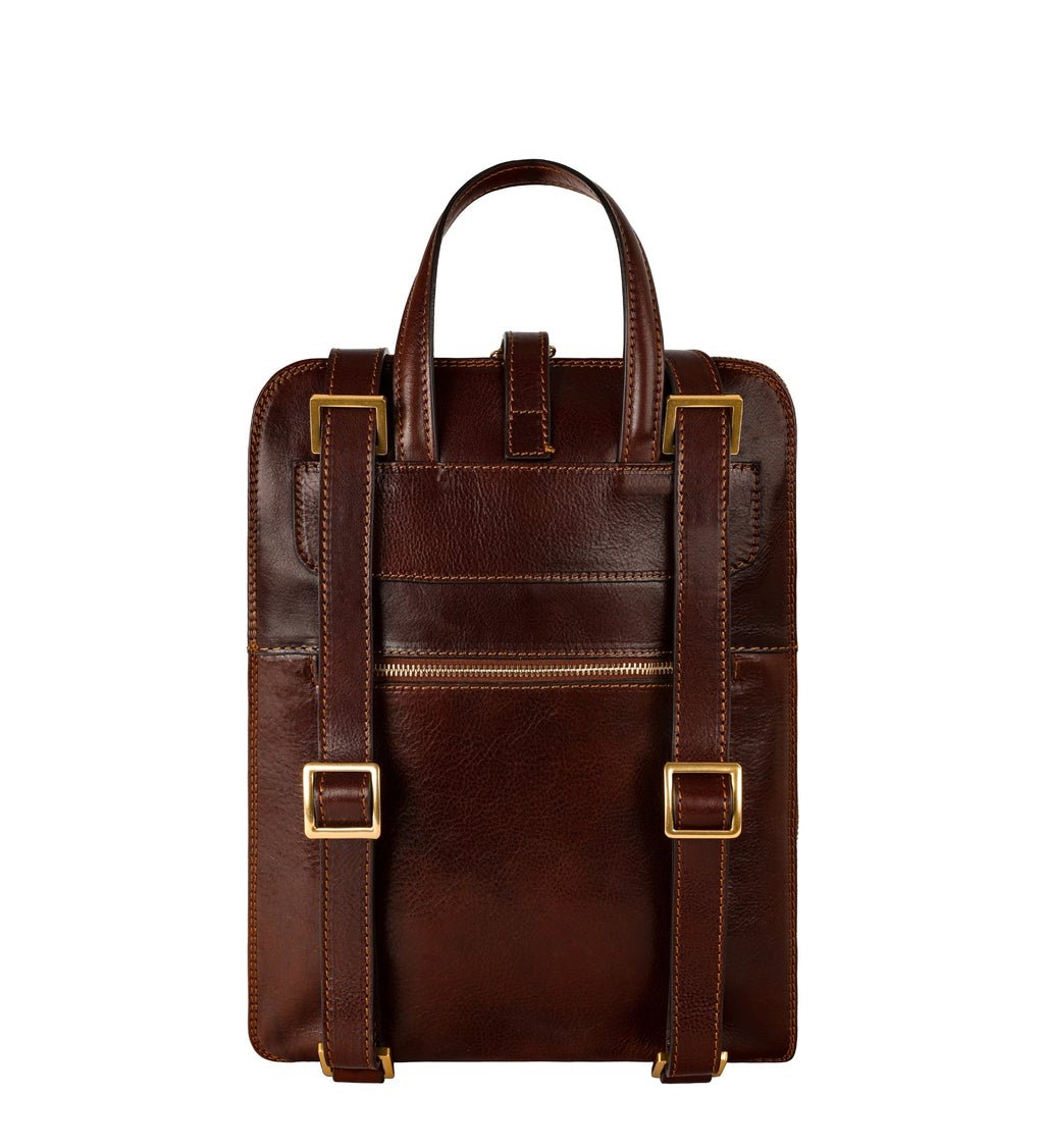 Women’s Convertible Leather Backpack Shoulder Bag