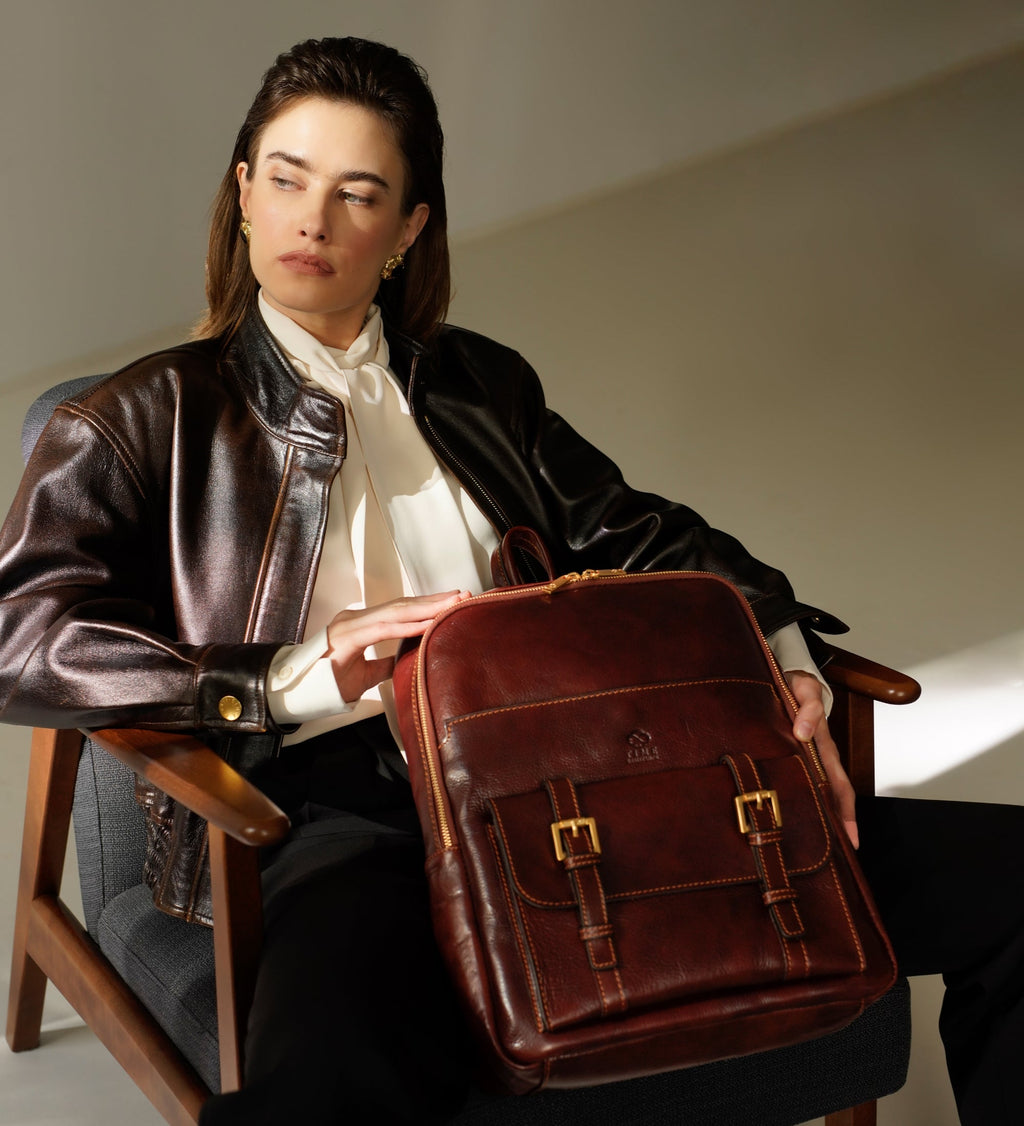 Women’s Leather Backpack Travel Bag