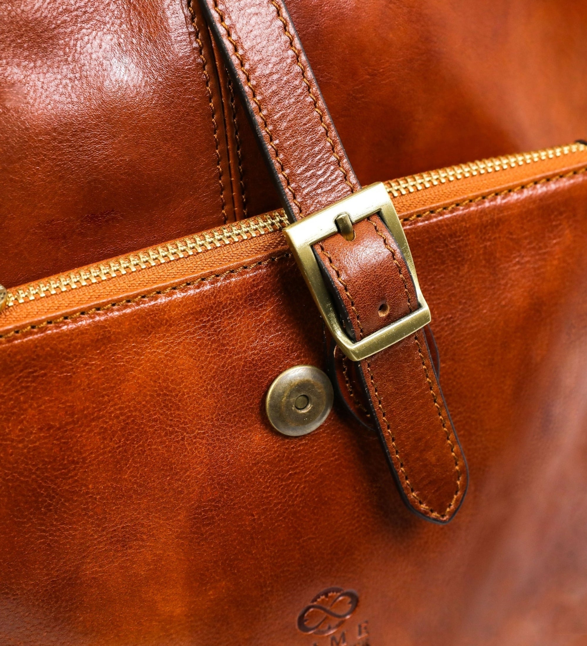 Women’s Leather Briefcase Laptop Bag (Black)