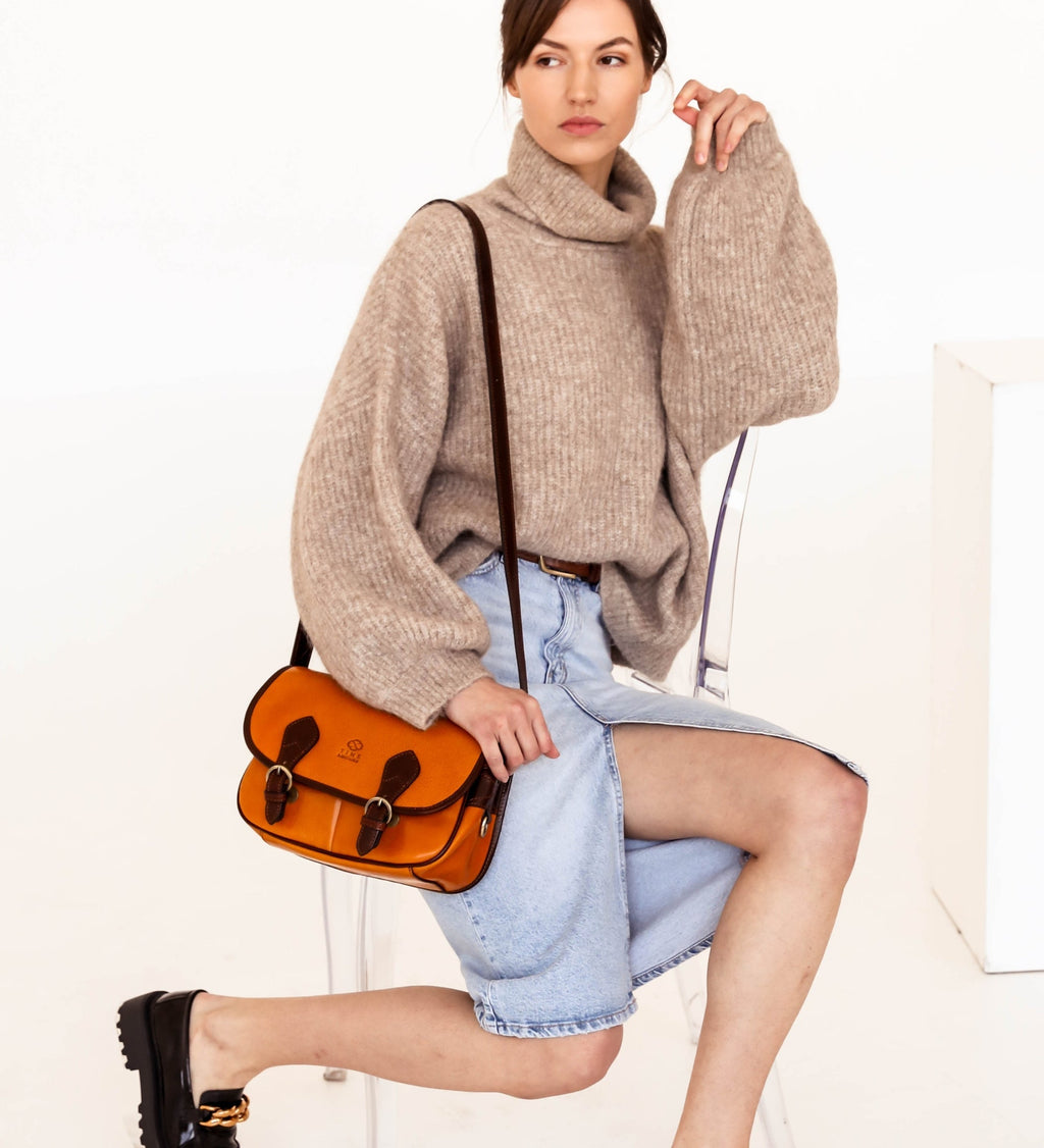 Leather Saddle Bag - The Paris Wife