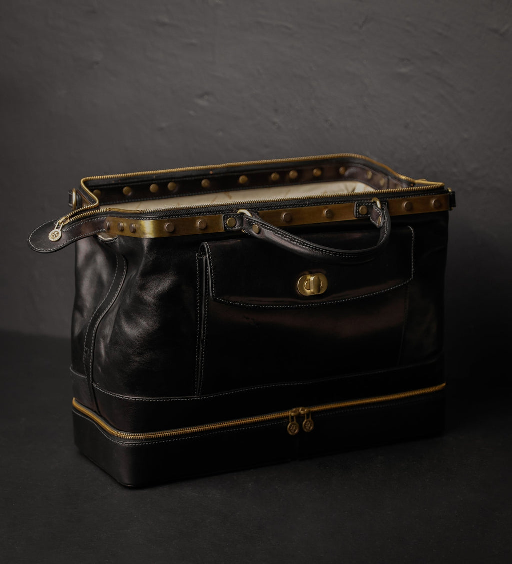 Womens Leather Doctor Bag Medical Bag Leather Handbag - Doctor Faustus