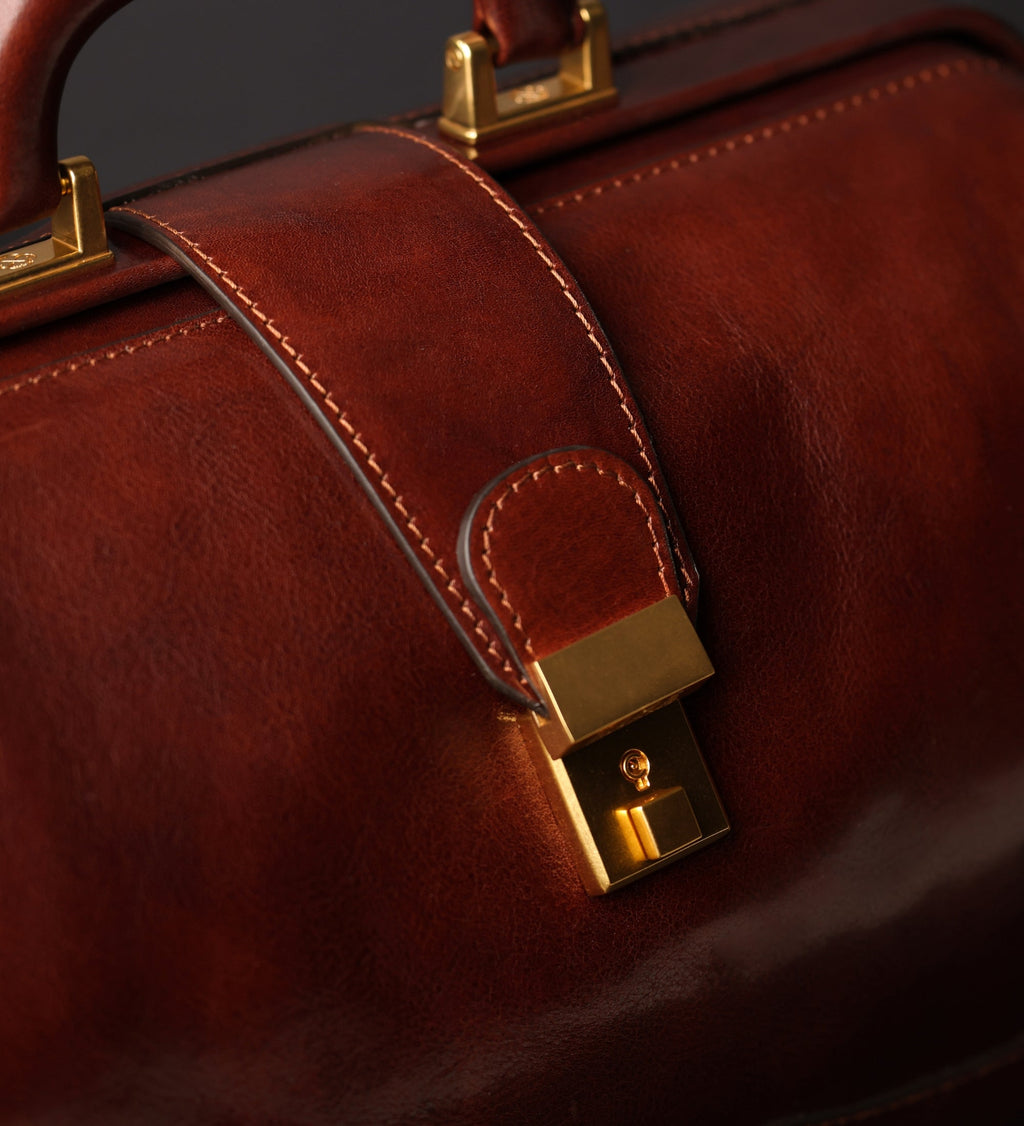 Small Leather Doctor Bag for Women