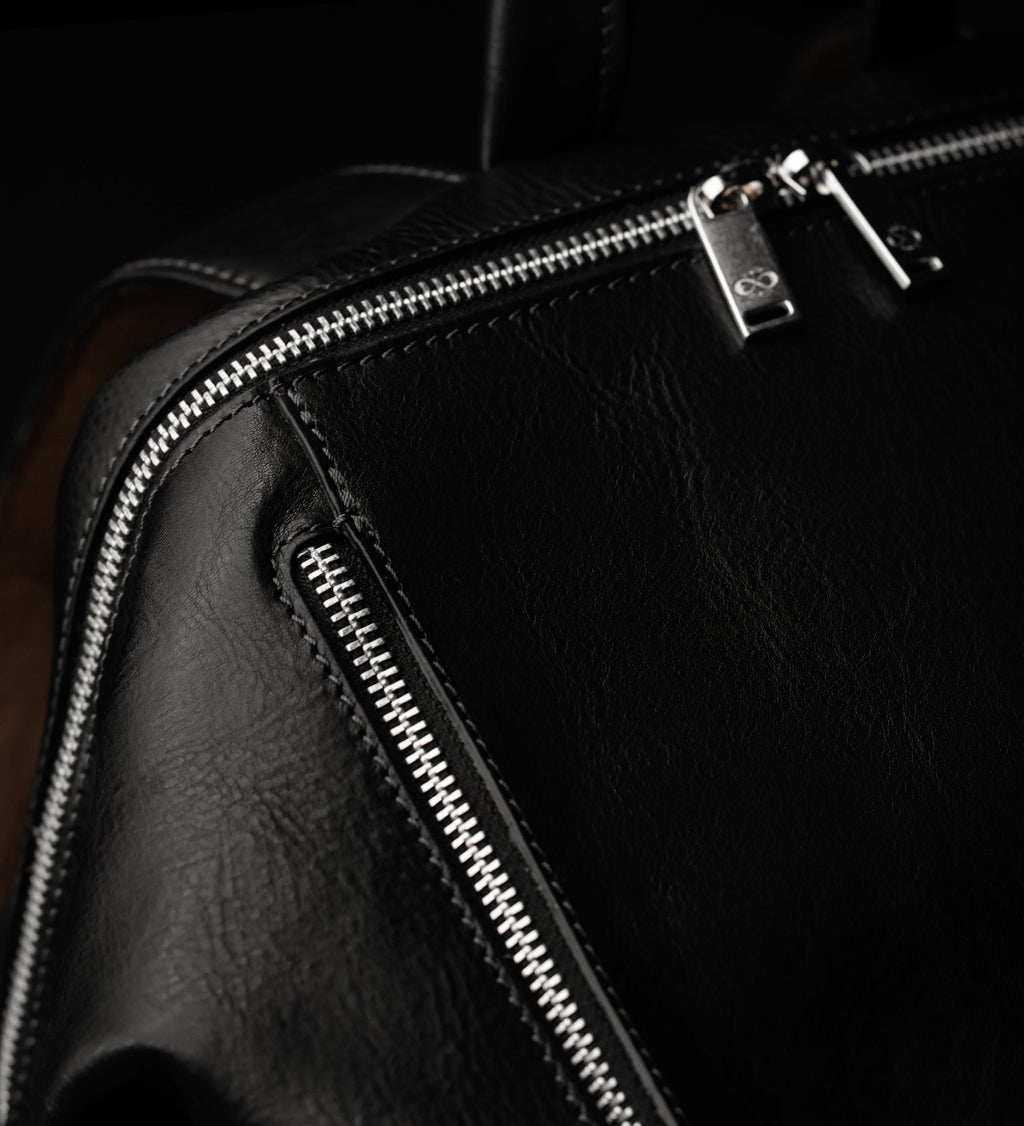 Leather Backpack for Women - A Bend in the River