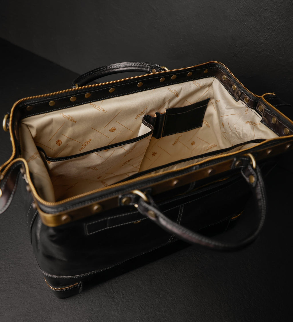 Womens Leather Doctor Bag Medical Bag Leather Handbag - Doctor Faustus