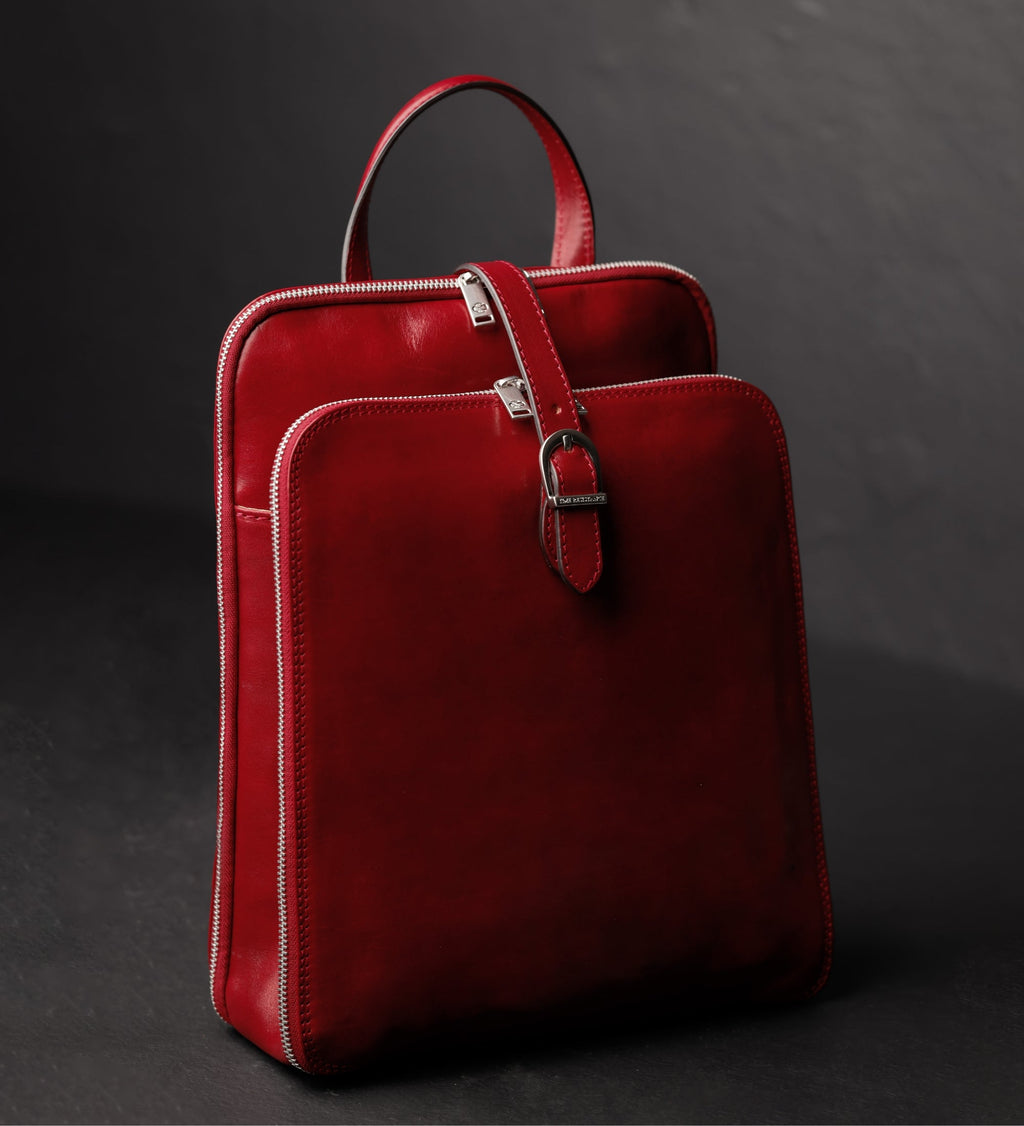 Women’s Convertible Leather Backpack Shoulder Bag