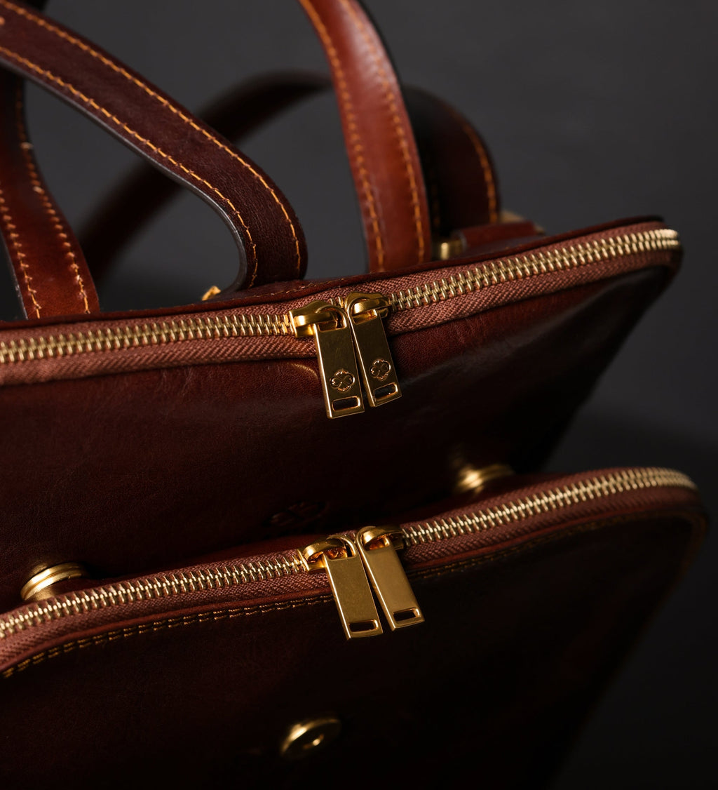 Women’s Convertible Leather Backpack Shoulder Bag