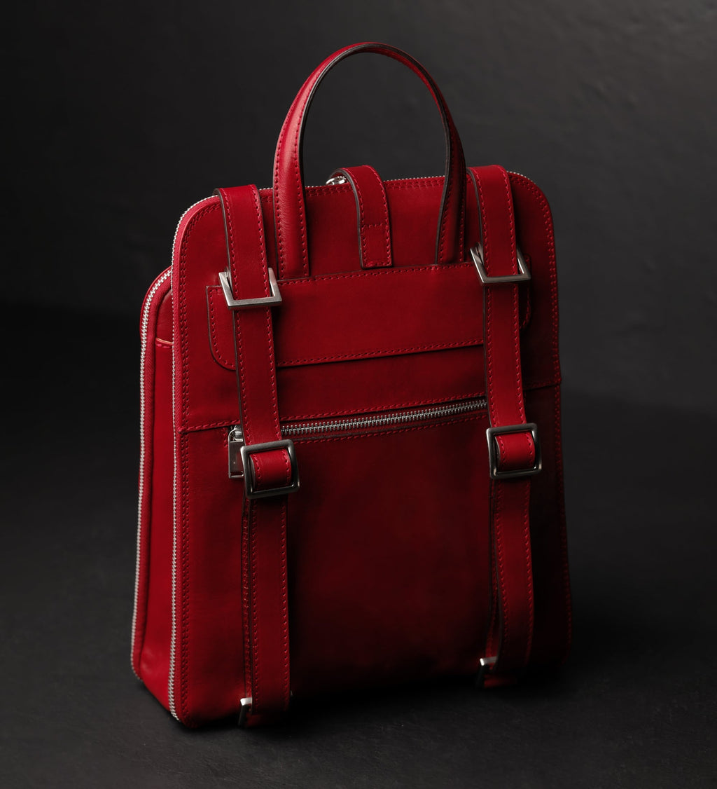 Women’s Convertible Leather Backpack Shoulder Bag