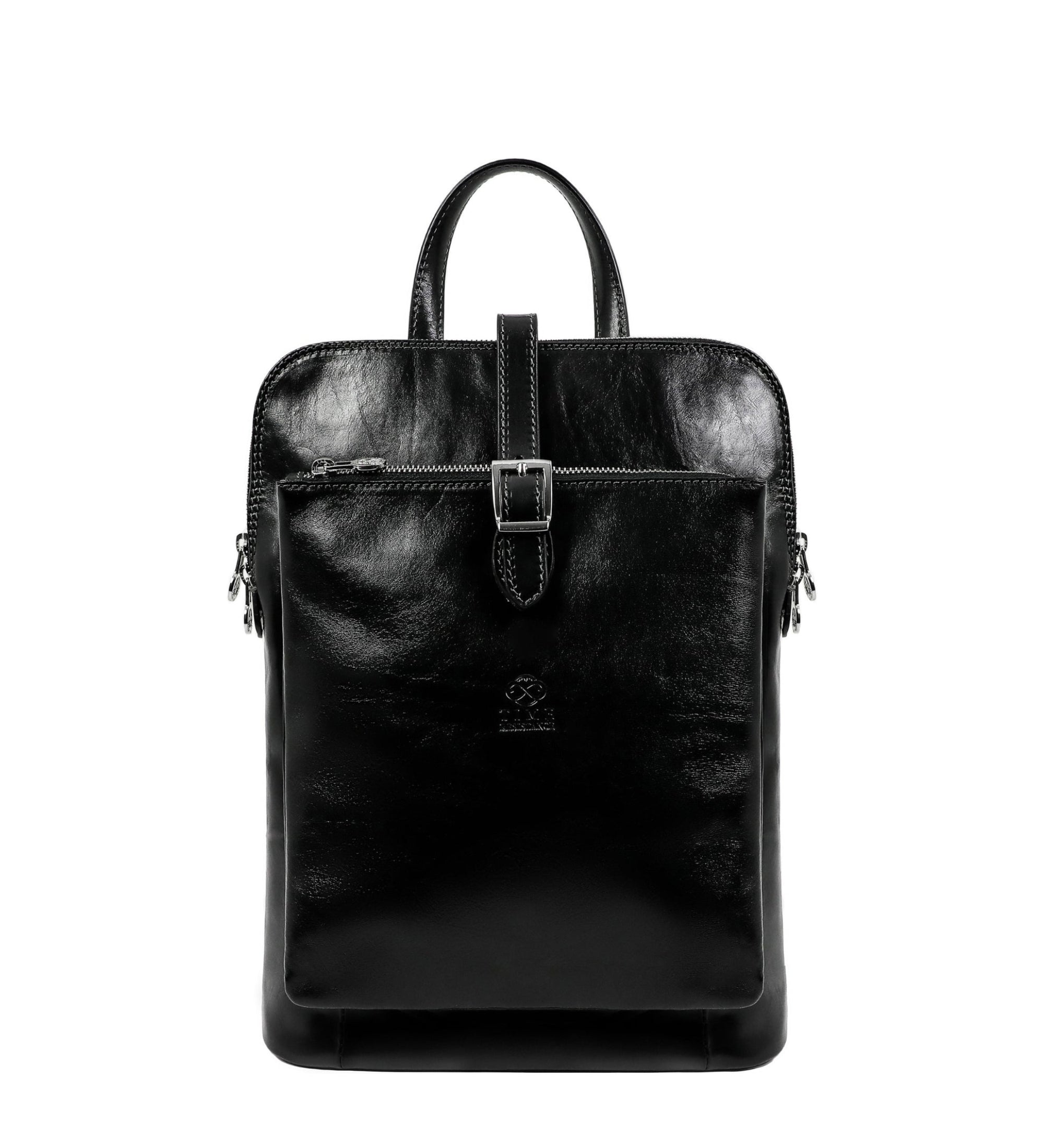 Women’s Leather Briefcase Laptop Bag (Black)