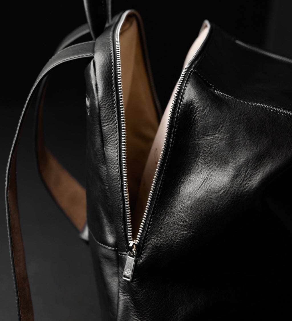 Leather Backpack for Women - A Bend in the River